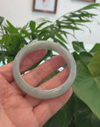 Genuine Burmese Green Jadeite Jade Bangle Bracelet (56.80 mm) 