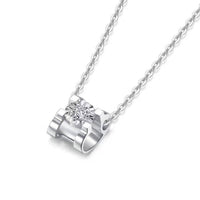 Baikalla Jewelry Gold Diamond Necklace 18k White Gold Baikalla™ "You are the only one to me" 18k gold diamond necklace